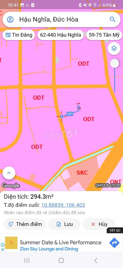 Cần bán lô đất Thị Trấn Hậu Nghĩa