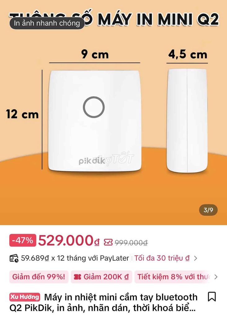 Máy in bill mini trắng đen pikkik cũ. Mua bán Đồ dùng văn phòng tại Huyện Củ Chi Tp Hồ Chí Minh được đăng bởi Mrs Hoa hình 1