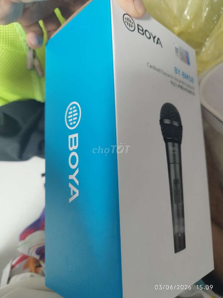 Microphone BOYA BY-BM58 Đen Mới. Mua bán Tivi, Âm thanh tại Huyện Hóc Môn Tp Hồ Chí Minh được đăng bởi minh thanh hình 1