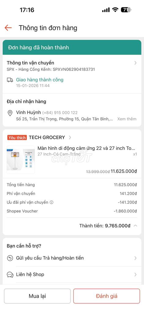 Màn hình cảm ứng di động 27inch mới 99%. Mua bán Tivi, Âm thanh tại Quận Tân Bình Tp Hồ Chí Minh được đăng bởi Vinh Huỳnh hình 1