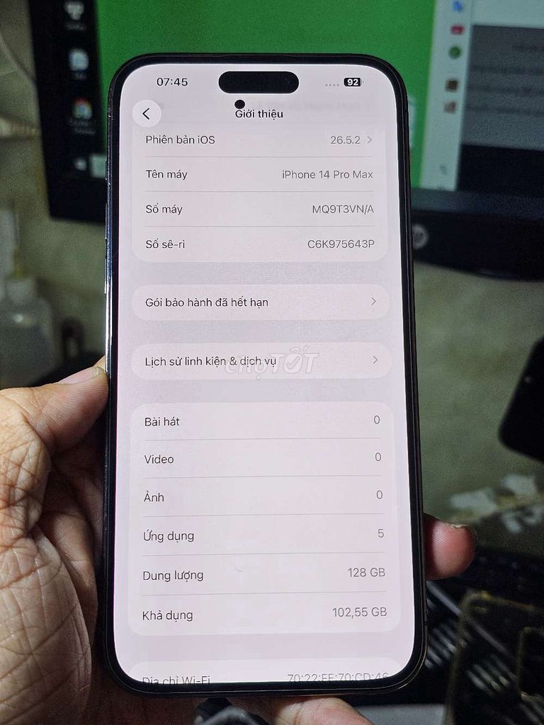  iPhone 14 Pro Max 128GB VN giá rẻ trải nghiệm . Mua bán Điện thoại tại Quận 8 Tp Hồ Chí Minh được đăng bởi Thiên Hòa mobile  hình 1