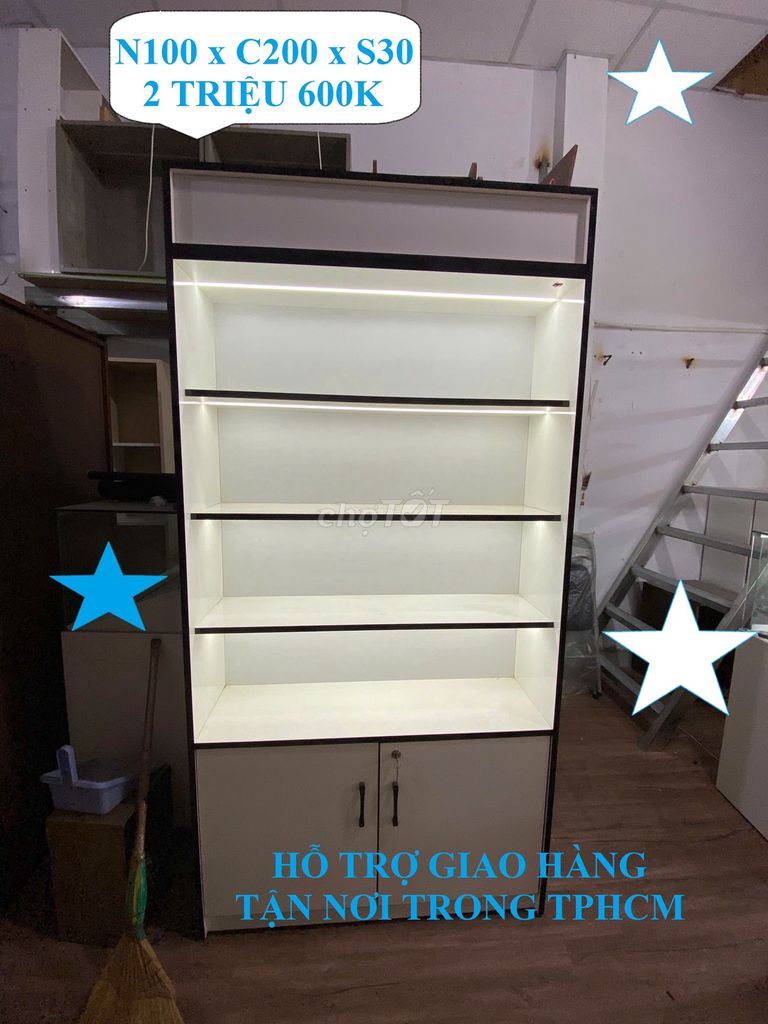 KỆ TỦ TRƯNG MỸ PHẨM, NƯỚC HOA, PHỤ KIỆN,..100X200. Mua bán Tủ, kệ gia đình tại Quận Gò Vấp Tp Hồ Chí Minh được đăng bởi NỘI THẤT SẢN XUẤT TẠI XƯỞNG hình 1