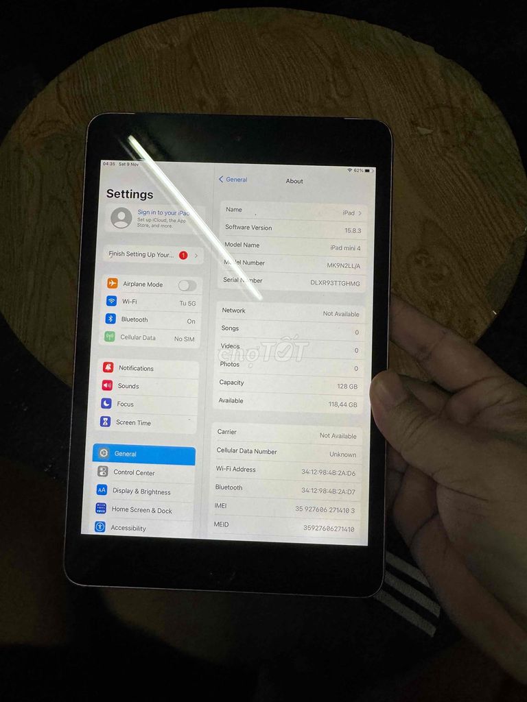 ipad mini4 4g 128gb full