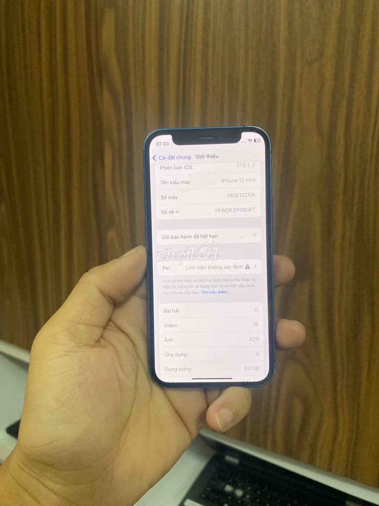 Apple iPhone 12 mini 64GB Xanh. Mua bán Điện thoại tại Quận Gò Vấp Tp Hồ Chí Minh được đăng bởi HQ1986 Thanh Lý Cầm Đồ hình 1