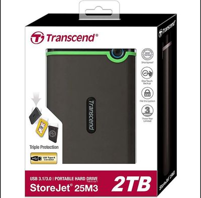 Ổ cứng di động Transcend StoreJet Slim 25M3S 2TB
