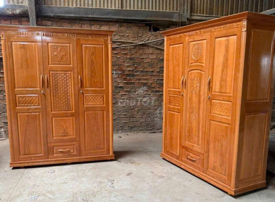 Tủ quần áo gỗ xoan đào 1m6x2m1. Mua bán Tủ, kệ gia đình tại Huyện Thới Lai Cần Thơ được đăng bởi Đồ Gỗ Nội Thất Phước Lộc hình 1