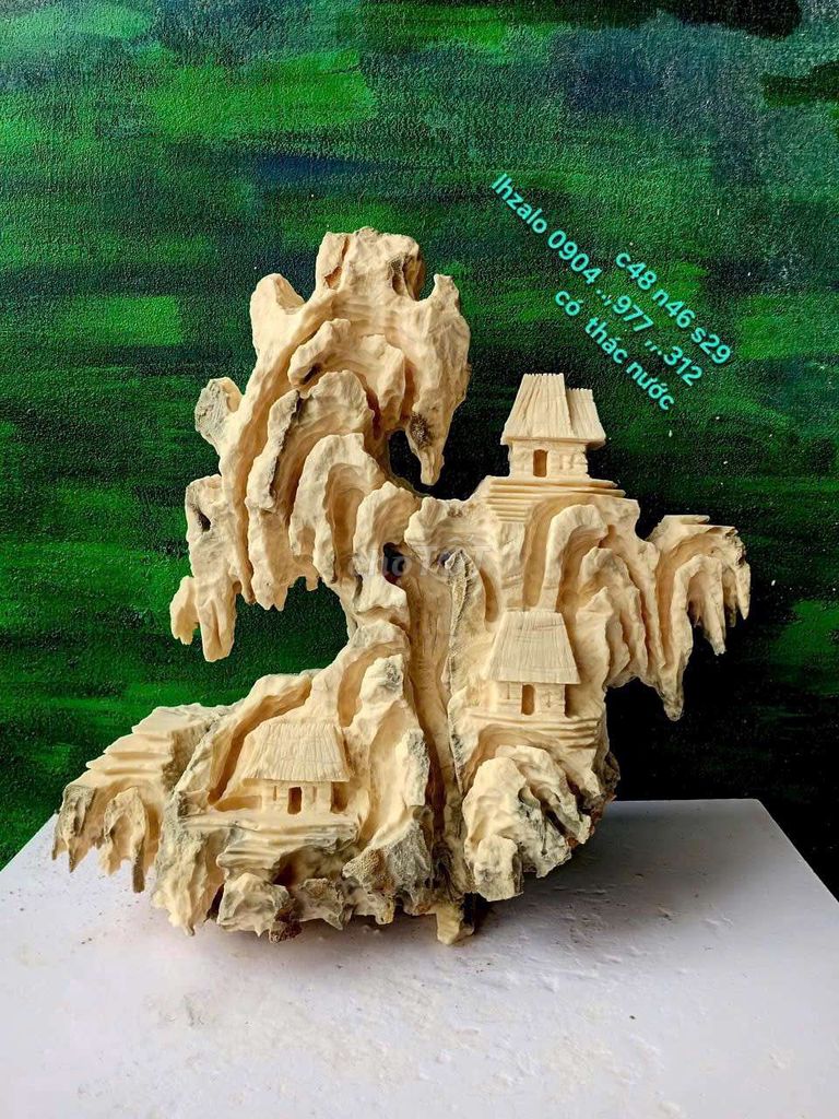 Tiểu cảnh thác nước đá san hô 46x48x19cm. Mua bán Cây cảnh, đồ trang trí tại Quận Hai Bà Trưng Hà Nội được đăng bởi NON BỘ MIỀN ĐÔNG hình 1