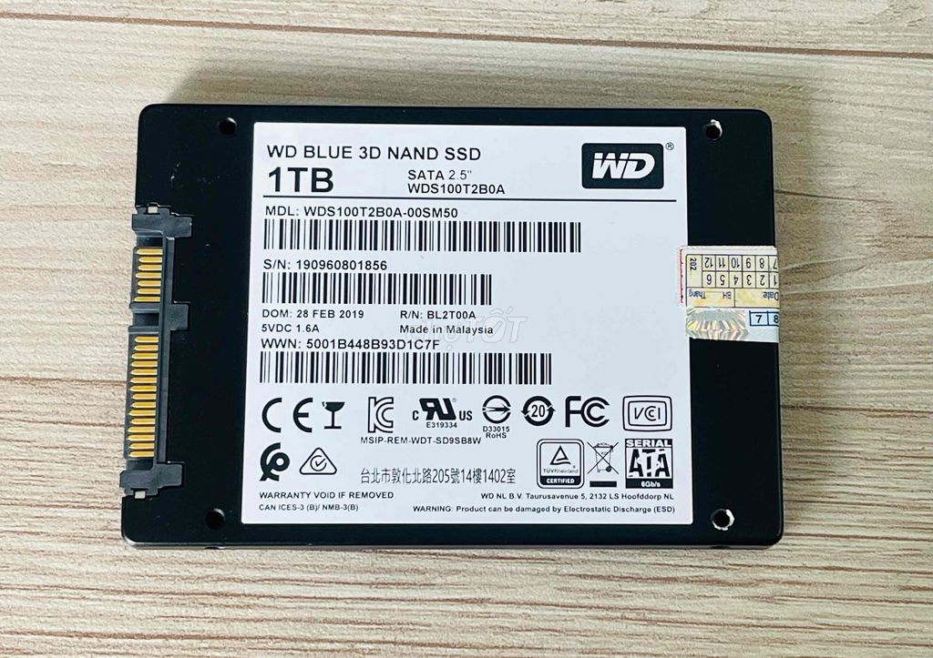 Ổ cứng SSD 1TB WD blue 1TB good sk 100%