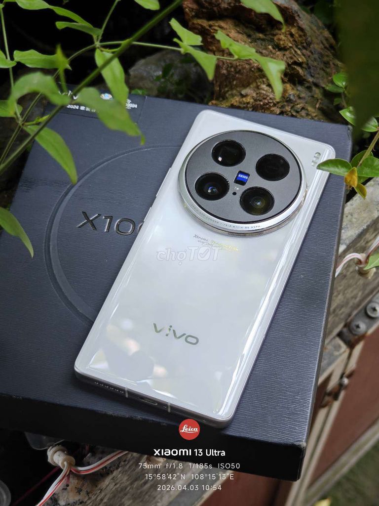 Vivo X100 Ultra 256GB Trắng 99%. Mua bán Điện thoại tại Quận Cẩm Lệ Đà Nẵng được đăng bởi Nguyễn Văn Linh hình 1