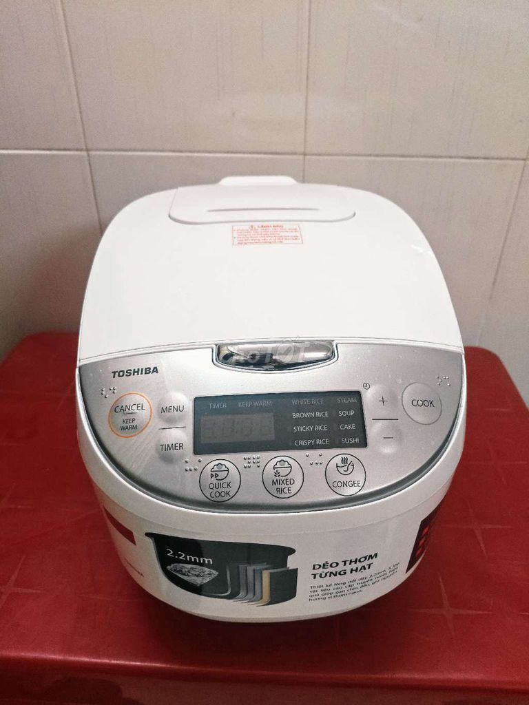 Nồi cơm điện tử Toshiba 1.8L Trắng Như mới 99%. Mua bán Bếp, lò, đồ điện nhà bếp tại Thành phố Biên Hòa Đồng Nai được đăng bởi Gia dụng siêu rẻ hình 1