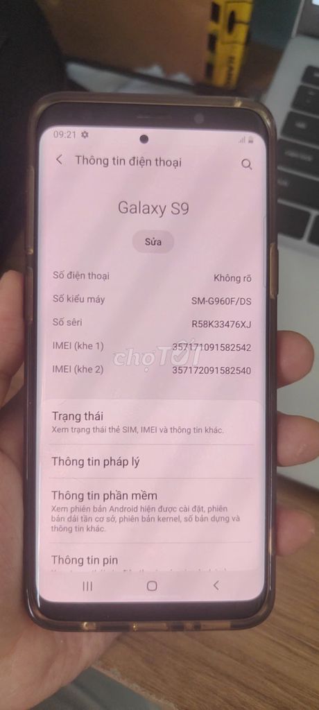 Samsung Galaxy S9 Bản Hàn/Việt. Mua bán Điện thoại tại Quận Cẩm Lệ Đà Nẵng được đăng bởi Hồ Nhân hình 1