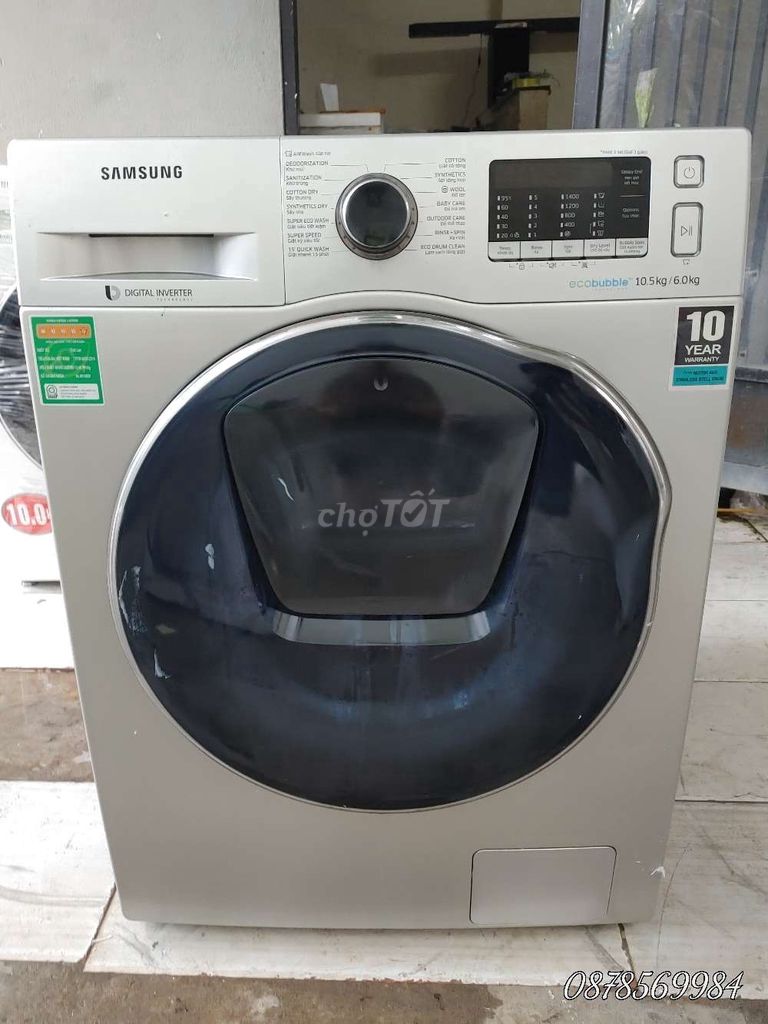 Samsung giặt sấy. 10.5kg zin đẹp. Mua bán Máy giặt tại Quận Hà Đông Hà Nội được đăng bởi tuấn anh hình 1