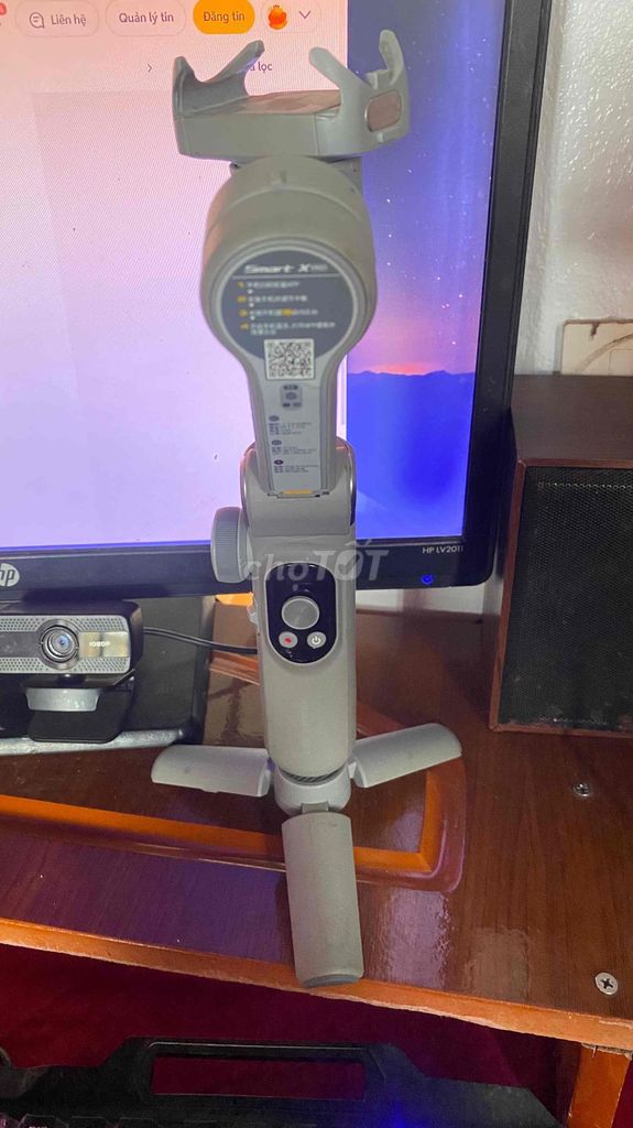 Gimbal điện thoại Smart-X Xám. Mua bán Phụ kiện (Màn hình, Chuột...) tại Huyện Quỳnh Lưu Nghệ An được đăng bởi Thế Quang hình 1