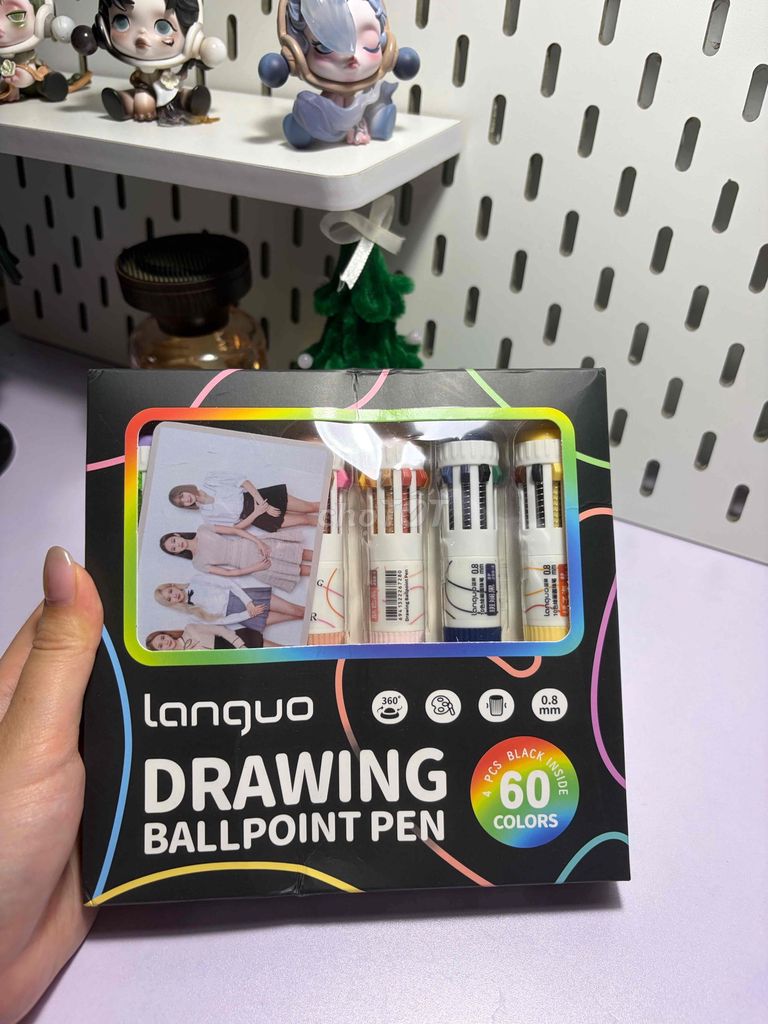 Bút bi Languo 6 bút nhiều màu. Mua bán Đồ dùng văn phòng tại Quận Hai Bà Trưng Hà Nội được đăng bởi Ngọc hình 1