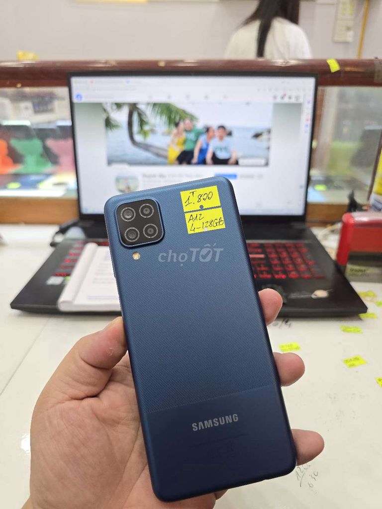 Samsung A12 - 128GB. Mua bán Điện thoại tại Thành phố Long Xuyên An Giang được đăng bởi Facebook Cầm Đồ Thúy Vân hình 1