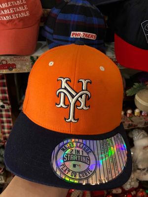 Mũ Snapback NY cam 2hand đẹp chính hãng MLB