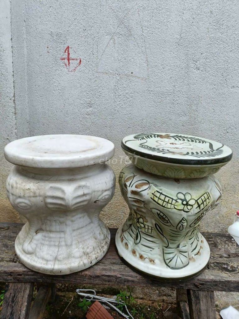 Đôn sứ Gốm sứ Trắng Xanh. Mua bán Cây cảnh, đồ trang trí tại Thành phố Thủ Dầu Một Bình Dương được đăng bởi tống kỳ đồ cũ hình 1