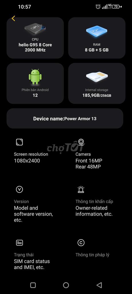Ulefone Armor 13 256GB Đen. Mua bán Điện thoại tại Thành phố Dĩ An Bình Dương được đăng bởi Võ Khương Duy hình 1