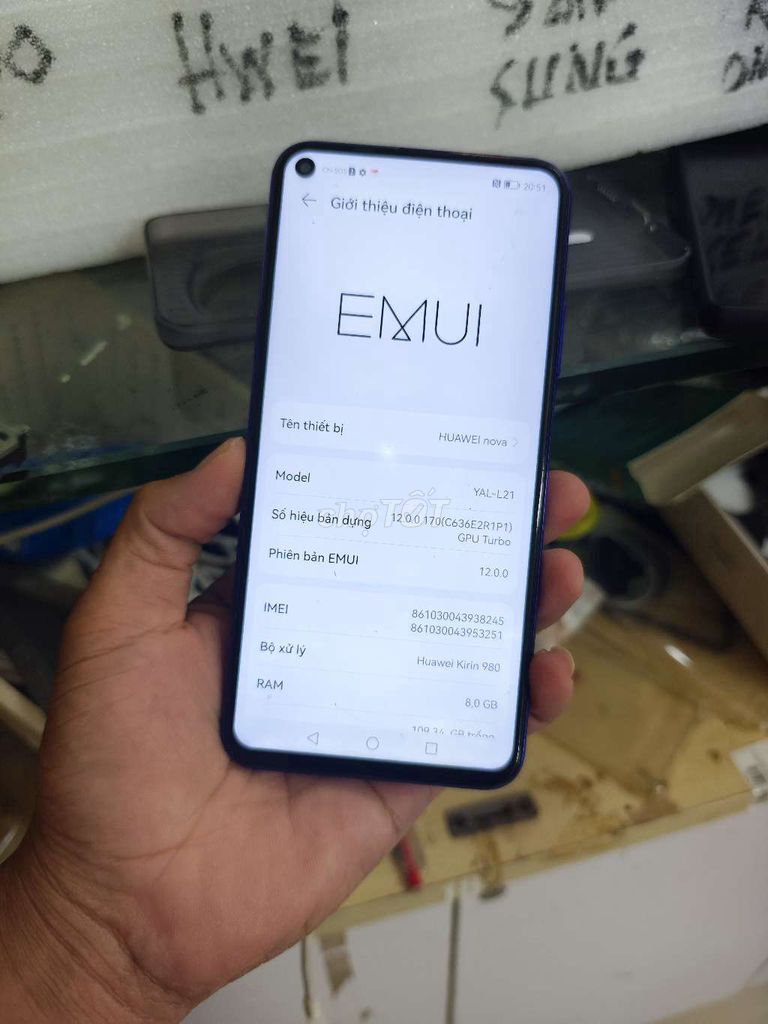 Huawei Nova 5T 128GB Tím. Mua bán Điện thoại tại Thành phố Bắc Ninh Bắc Ninh được đăng bởi thành mobile hình 1