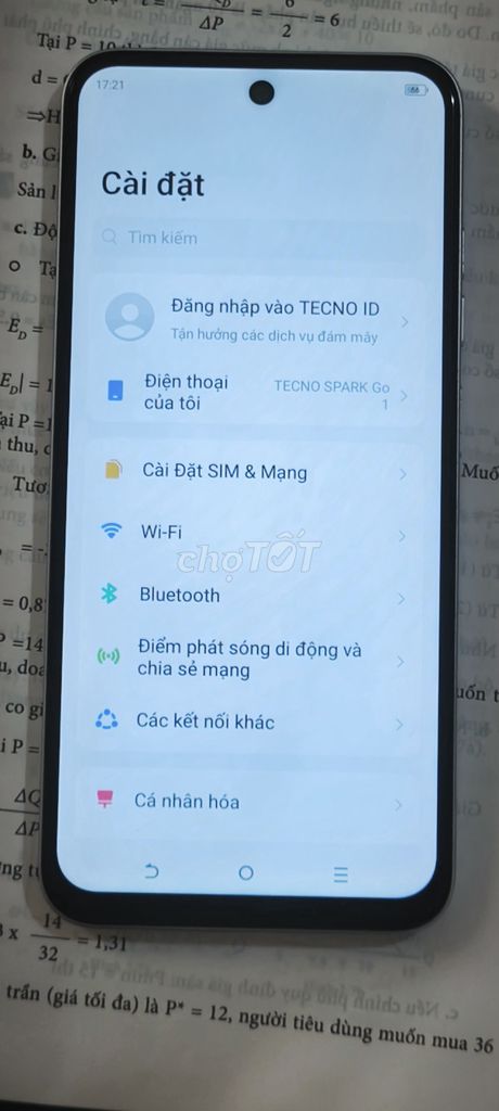 Tecno Spark Go 1 2024 6GB/64GB Trắng. Mua bán Điện thoại tại Thị xã Hoàng Mai Nghệ An được đăng bởi Huy hình 1