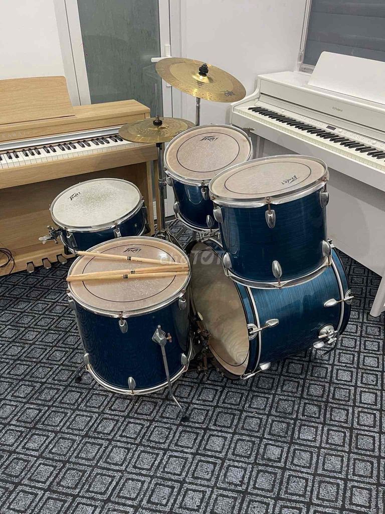 Bộ trống Jazz Xanh đã sử dụng. Mua bán Nhạc cụ tại Quận Hải Châu Đà Nẵng được đăng bởi Stony Nguyen hình 1