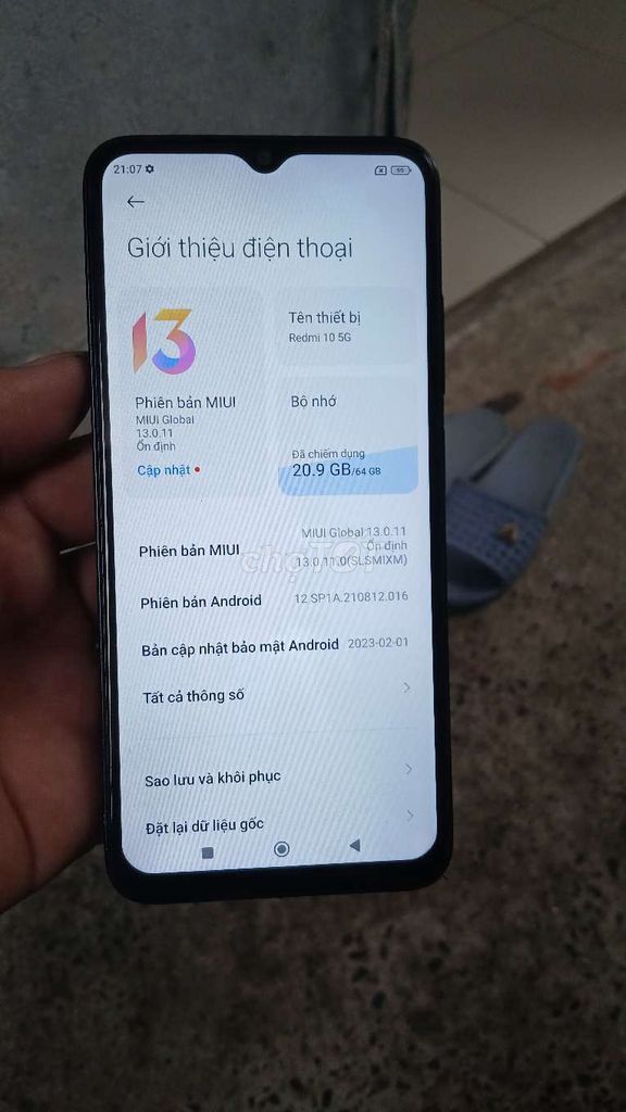 Xiaomi Redmi 10 5G 64GB Đen. Mua bán Điện thoại tại Quận 12 Tp Hồ Chí Minh được đăng bởi Thu Hiền  hình 1