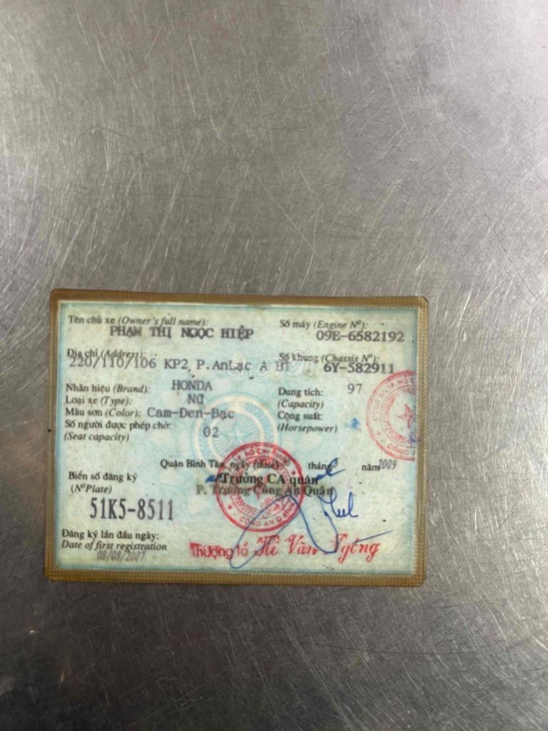 RS 2007 TPHCM CÓ HỖ TRỢ GÓP OĐ CÓ ĐỖI GL ĐỖI XE. Mua bán Xe máy tại Huyện Hóc Môn Tp Hồ Chí Minh được đăng bởi Khaianh  hình 5
