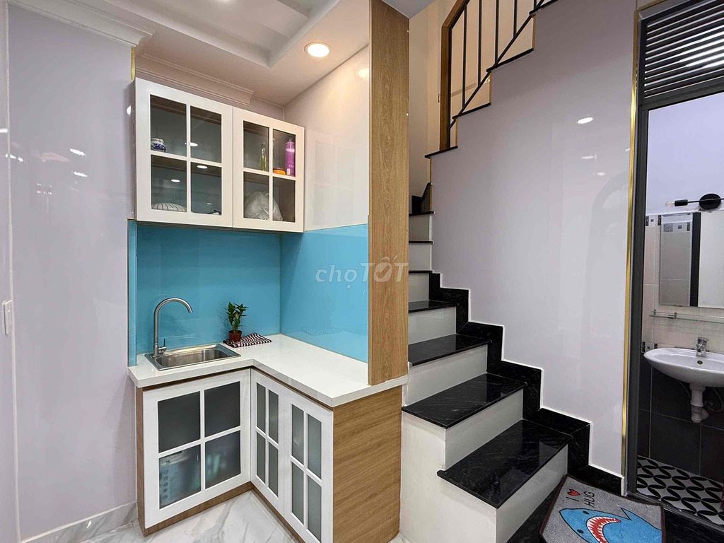 cho thuê nhà mới full nội thất 345/16 phan văn trị