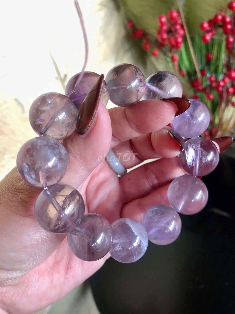 Vòng tay đá thạch anh tím 18 ly nam. Mua bán Đồ sưu tầm, đồ cổ tại Huyện Hóc Môn Tp Hồ Chí Minh được đăng bởi liên trương hình 1