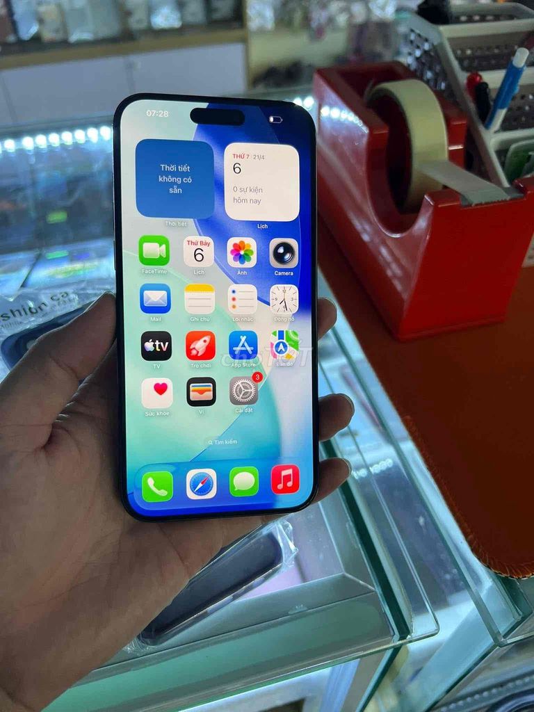 Apple iPhone 15 Pro Max 256GB Đã thay màn hình. Mua bán Điện thoại tại Huyện Thạnh Hóa Long An được đăng bởi Anh khanh hình 1