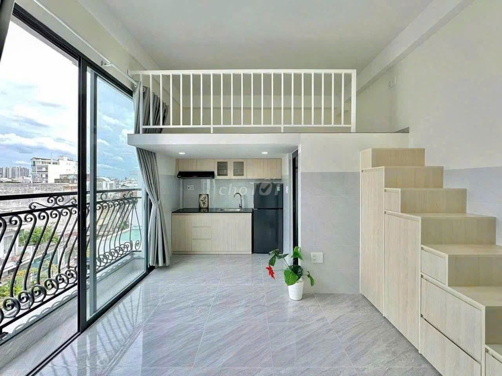 Căn Hộ Có Gác 35m2 Full Nội Thất View Thoáng Ngay Bùi Đình Túy