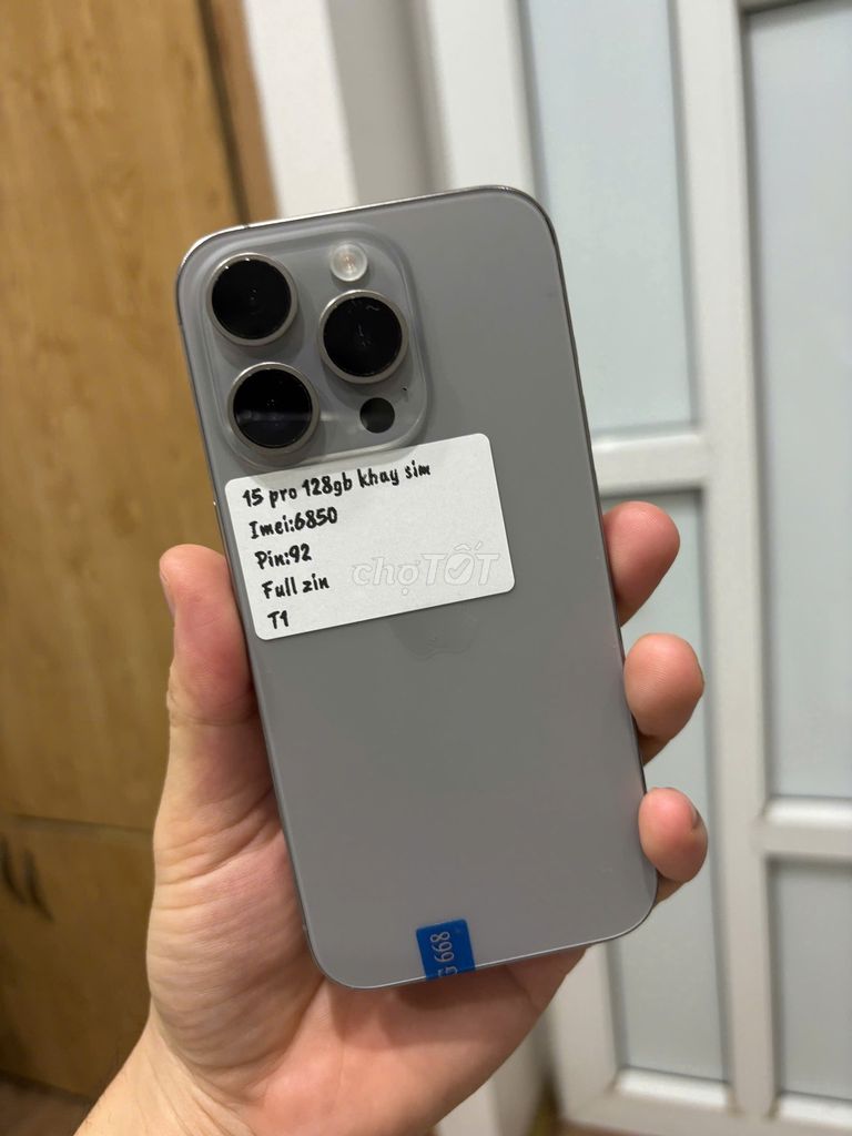iPhone 15 Pro 128GB Xám Đã sử dụng. Mua bán Điện thoại tại Quận Bắc Từ Liêm Hà Nội được đăng bởi Cửa hàng Bính Táo hình 1
