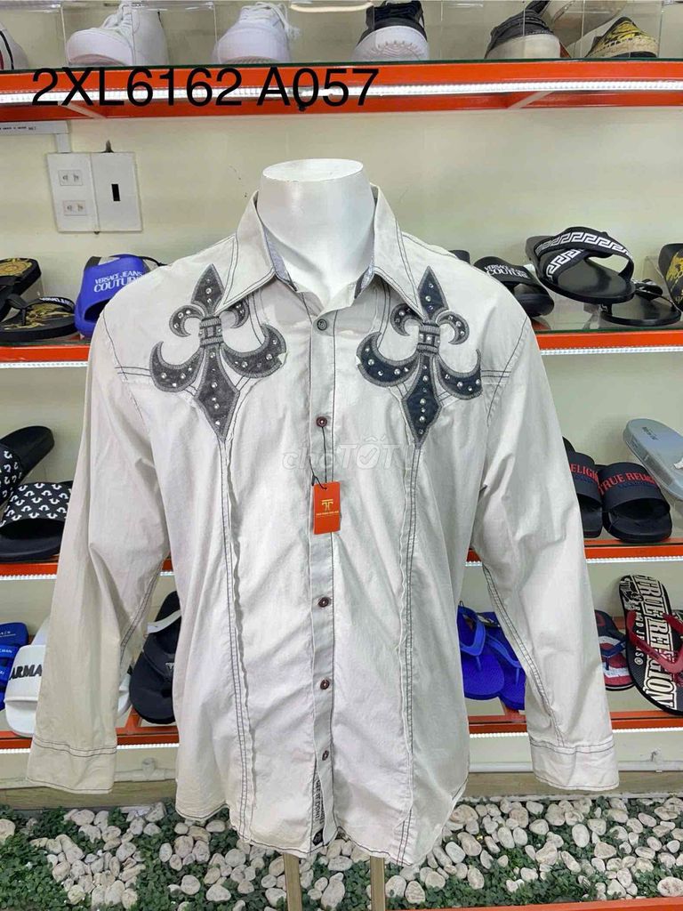 Áo sơ mi affliction vải mềm mại size xxl. Mua bán Quần áo tại Huyện Châu Thành Kiên Giang được đăng bởi Lâm thiên đường hàng hiệu hình 1