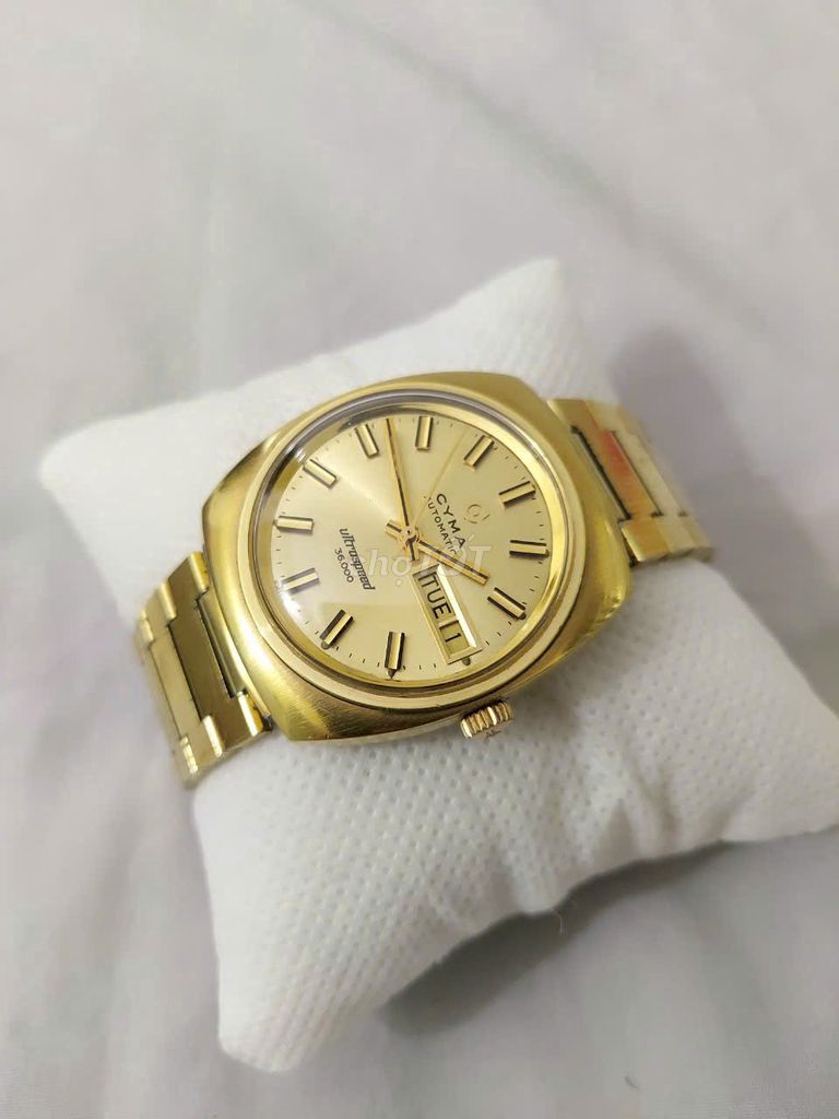 Đồng hồ cổ Thụy Sĩ bọc vàng zin nguyên củ CYMA