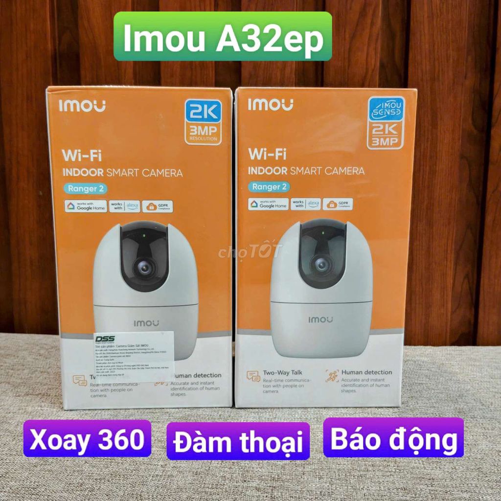 Imou A32ep 3MP, giá sỉ. Mua bán Máy ảnh, Máy quay tại Quận Thanh Khê Đà Nẵng được đăng bởi camera sỉ Đà Nẵng hình 1