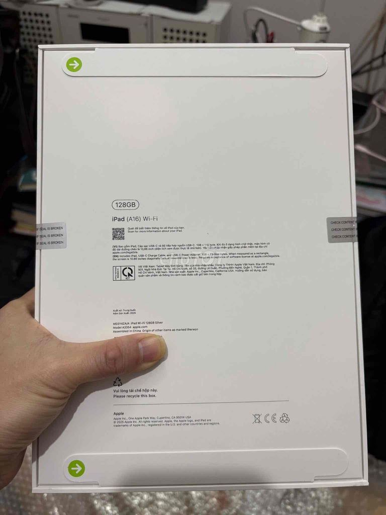 iPad A16 Newseal 128GB Sliver - BH 12 tháng VN. Mua bán Máy tính bảng tại Quận Liên Chiểu Đà Nẵng được đăng bởi Lê Thanh Hải hình 1