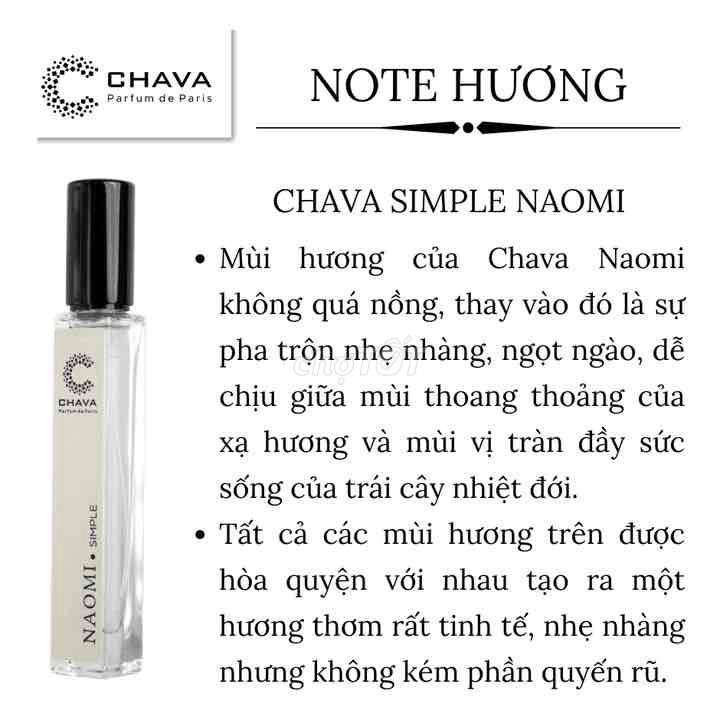 NƯỚC HOA NỮ MINI SIMPLE NAOMI 10ML PHONG CÁCH XỊT