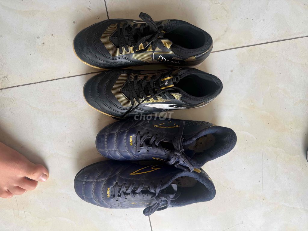 Giày đá banh Mira Nam Đen Xanh Size 42