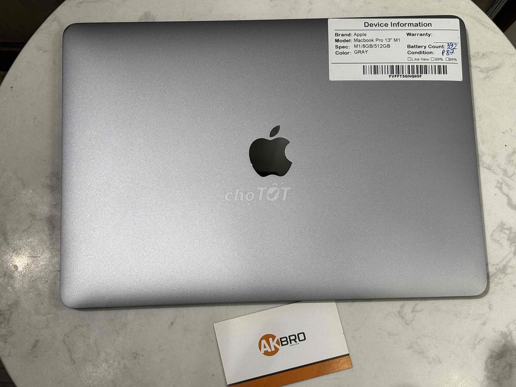 Macbook Pro 13" M1/8/512 SpaceGray