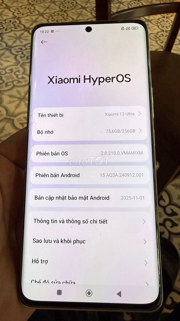 Xiaomi 13 Ultra 256GB Trắng. Mua bán Điện thoại tại Huyện Thanh Trì Hà Nội được đăng bởi Valentin chanell hình 1