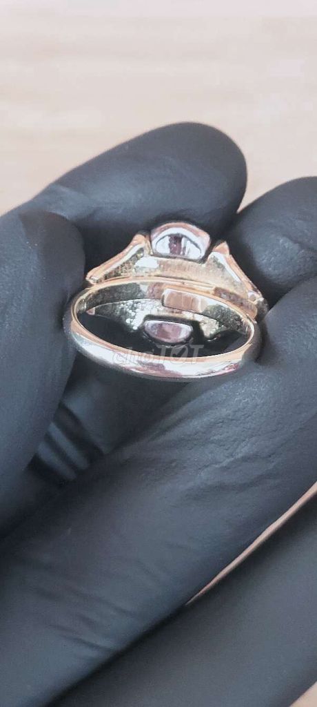 Nhẫn nữ đá hồng size 17,9 - 18,1 mm