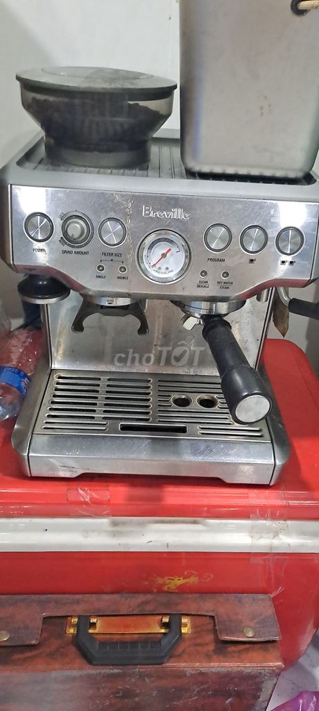 Máy pha cà phê Breville Bạc Kim loại. Mua bán Bếp, lò, đồ điện nhà bếp tại Huyện Hóc Môn Tp Hồ Chí Minh được đăng bởi kimngan kimngan hình 1
