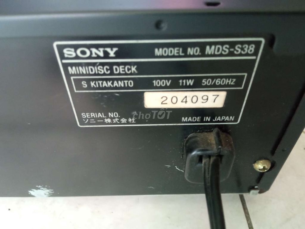 Sony MDX-S38 Đầu giải mã không mồi đĩa đọc tốt