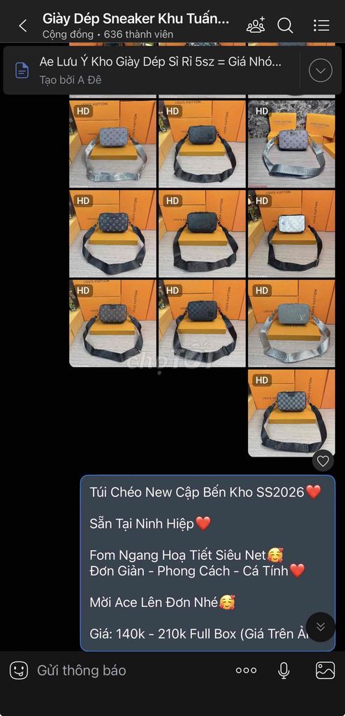 Túi chéo hot hit 2026. Mua bán Túi xách tại Quận Hoàn Kiếm Hà Nội được đăng bởi ptrantvp hình 1