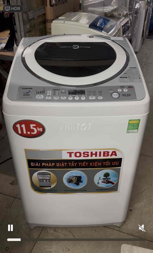 Máy giặt Toshiba 11.5kg 2tr500 Trắng. Mua bán Máy giặt tại Quận 7 Tp Hồ Chí Minh được đăng bởi TH Điện lạnh giá rẻ siêu rẻ HCM hình 1