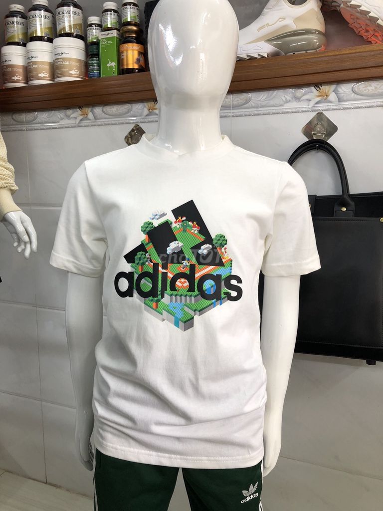 Áo Thun Trẻ Em Graphic Adidas White100% Chính Hãng