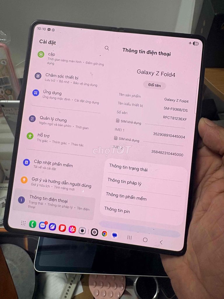 Samsung Galaxy Z Fold4 512GB Đen. Mua bán Điện thoại tại Quận Tân Bình Tp Hồ Chí Minh được đăng bởi Tran Minh Anh hình 1