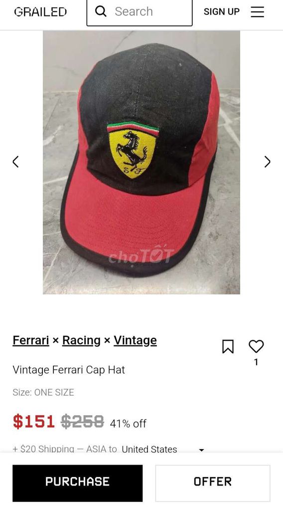 Nón xe đua Ferrari authentic đời 2002