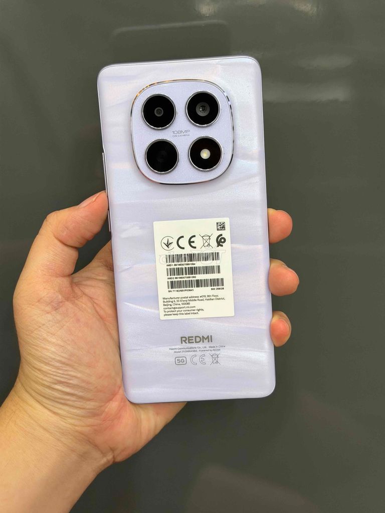 Xiaomi Note 15 5G 8GB/256GB Tím Bh 11/2027 TGDĐ. Mua bán Điện thoại tại Quận Ninh Kiều Cần Thơ được đăng bởi Quý Mobile Cần thơ hình 1