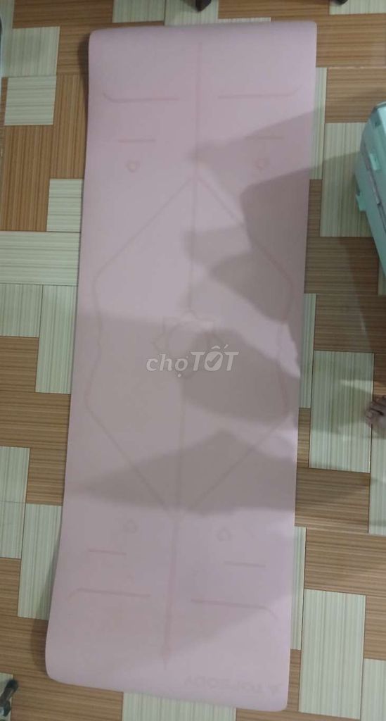 Thảm tập yoga chống trượt màu Hồng